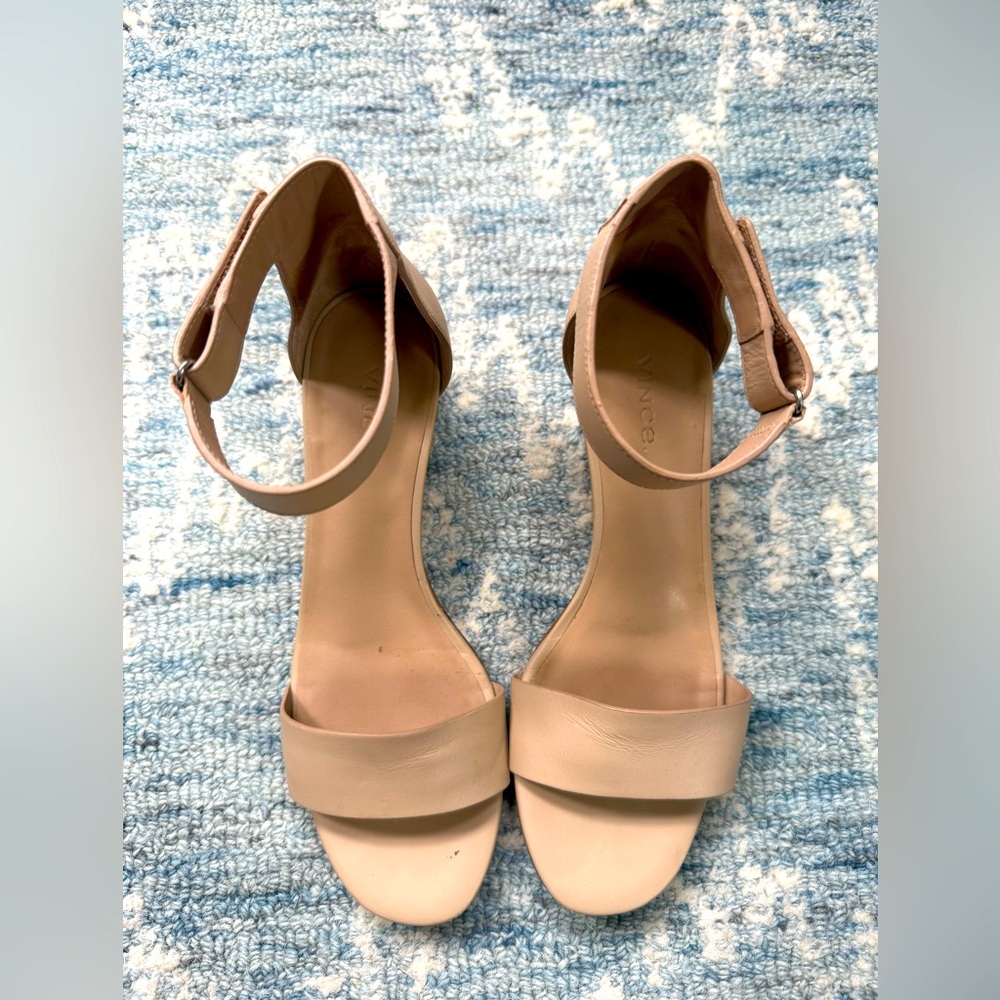 Vince Rita italian leather in tan, 37.5/7.5